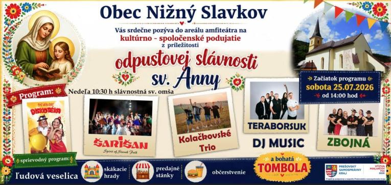 Odpoustová slávnosť Nižný Slavkov